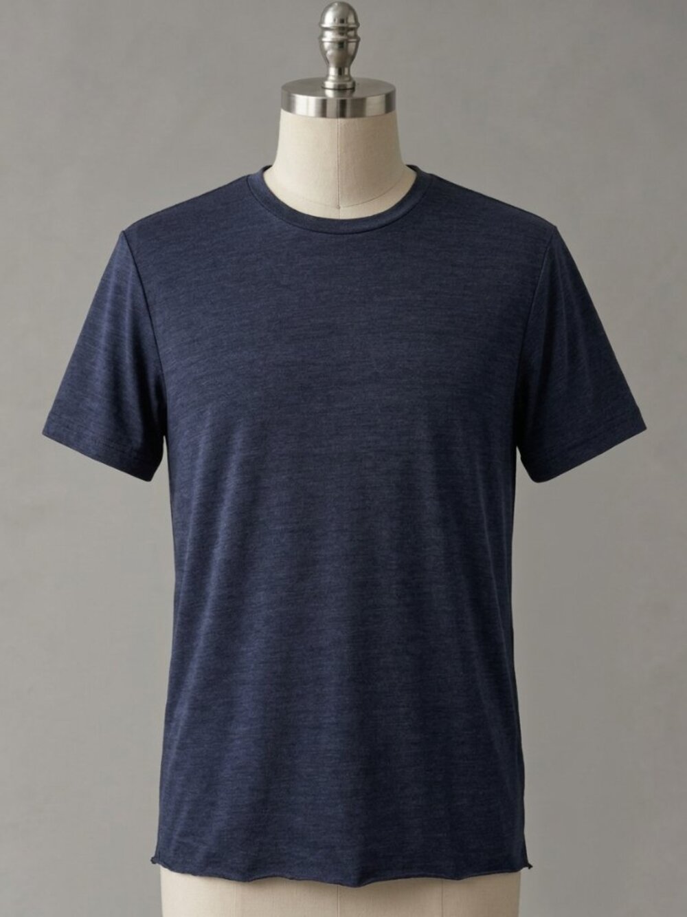 Athletic Works Men's Charcoal Navy/Gray Crew Neck T-Shirt | Size Large